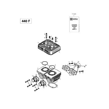 01- Cylinder, Exhaust Manifold (440F)
