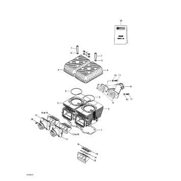 01- Cylinder, Exhaust Manifold
