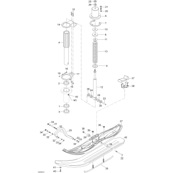 07- Front Suspension And Ski SWT, 600 WT