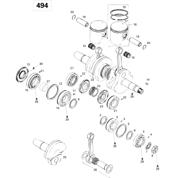 01- Crankshaft And Pistons 500