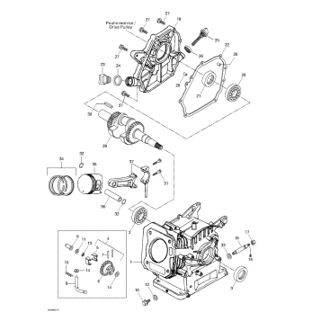 01- Crankcase, Barrel, Crankshaft, Piston