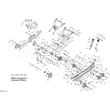 08- Rear Suspension X 600HO, 800R, RMotion_26M1402a