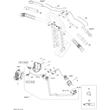 10- Steering Wiring Harness 800R, X