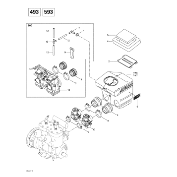 02- Air Intake System (493, 593)