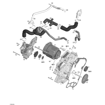 01- Water Pump, Alternator, Ignition Cover