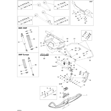07- Front Suspension And Ski MX Z 380F