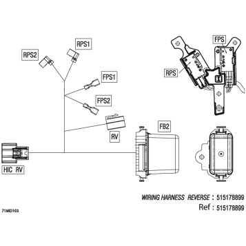 08- Electric - Reverse Wiring Harness - 515178899