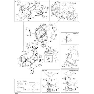 01- Exhaust System 600HO