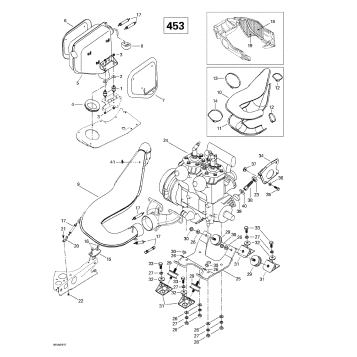 01- Engine Support And Muffler (453)