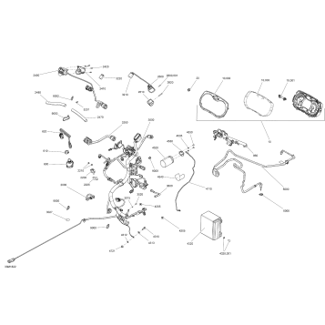 10- Electrical System MXZ - 600 HO E-TEC - Package XRS