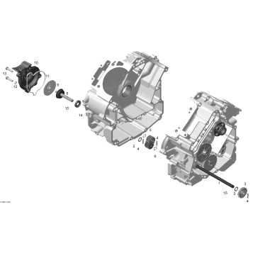01- Crankcase, Water Pump And Oil Pump