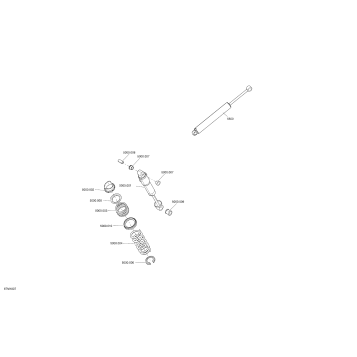 08- Rear Shocks Renegade - 850 E-TEC - Package Adrenaline