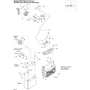 10- Battery And Starter 600 HO SDI
