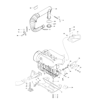 01- Engine Support And Muffler