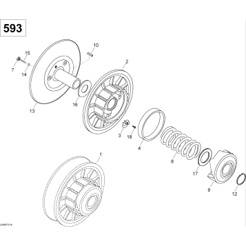 05- Driven Pulley 600 SUV