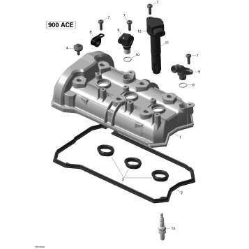 01- Valve Cover - 900 ACE
