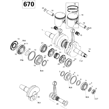 01- Crankshaft And Pistons 670