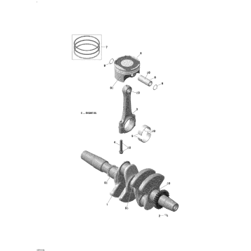 01- Crankshaft and Pistons - 600 ACE