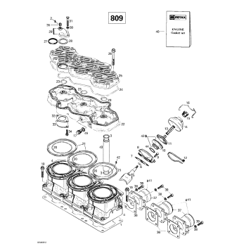 01- Cylinder, Exhaust Manifold (809)