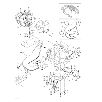 01- Engine Support And Muffler