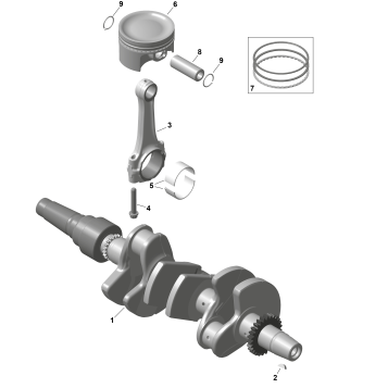 01- ROTAX - Crankshaft and Pistons