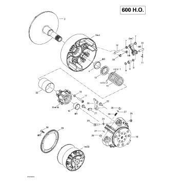 05- Drive Pulley (600 HO)