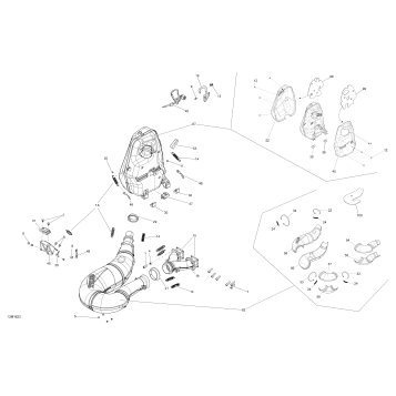 01- Exhaust - 600HO TEC