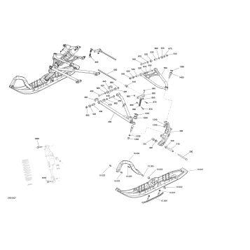 07- Front Suspension And Ski Renegade - 850 E-TEC - Package XRS RM North America