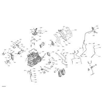 01- Engine MXZ, Renegade - 600 CARB