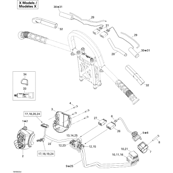 10- Steering Wiring Harness 600HO SDI, Renegade X