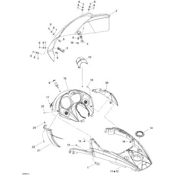 09- Windshield And Console 800HO