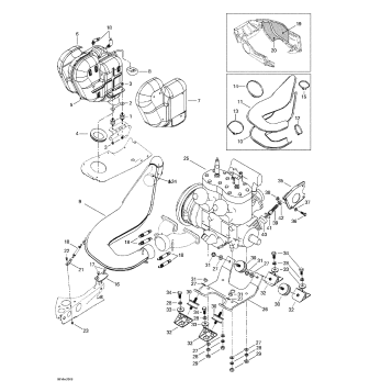 01- Engine Support And Muffler