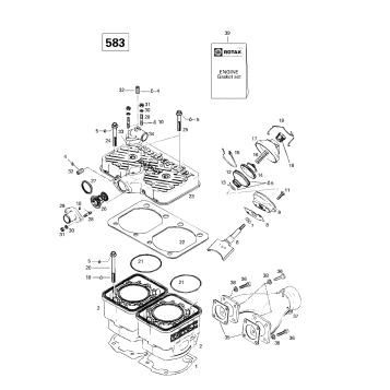 01- Cylinder, Exhaust Manifold (583)