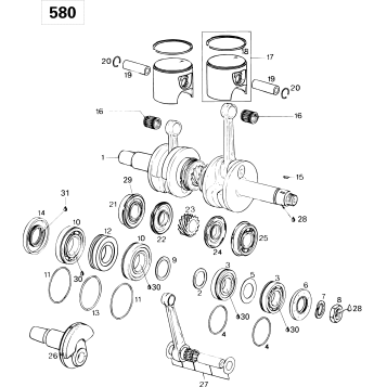 01- Crankshaft And Pistons 580