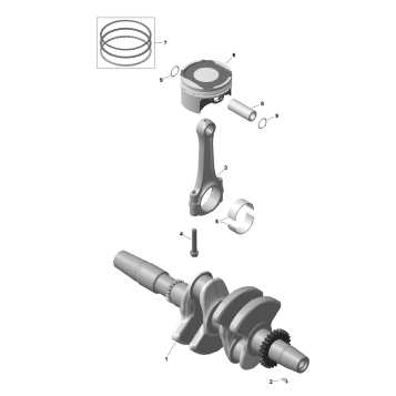 01- ROTAX - Crankshaft and Pistons