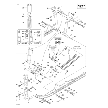 08- Front Arm, Rear Suspension (121’’)