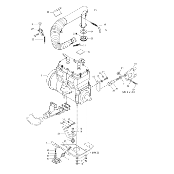01- Engine Support And Muffler
