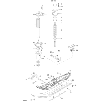 07- Front Suspension And Ski SWT 550F
