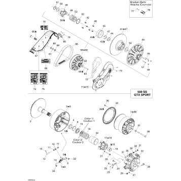 05- Driven Pulley 500SS