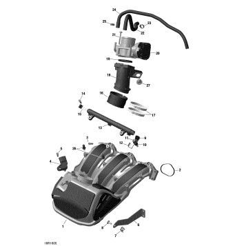 02- Air Intake Manifold and Throttle Body - 1200iTC 4-TEC
