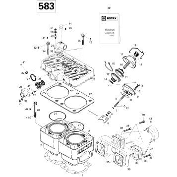 01- Cylinder And Exhaust Manifold 583