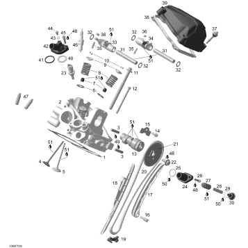 01- Cylinder and Cylinder Head, Rear Side