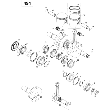 01- Crankshaft And Pistons 494
