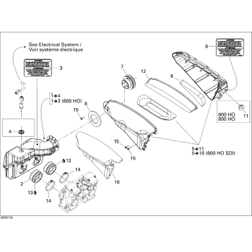 02- Air Intake System 600 HO SDI