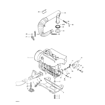 01- Engine Support And Muffler