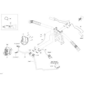 10- Steering Wiring Harness _40M1545