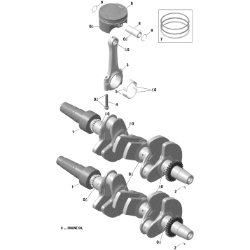 01- Engine - Crankshaft And Pistons - 900 ACE