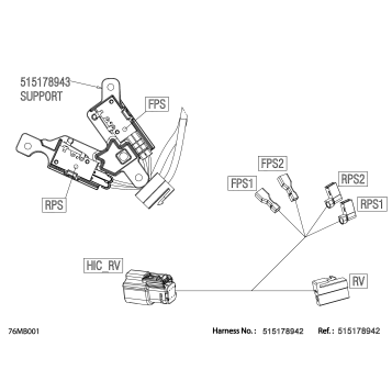 08- Electric - Reverse Wiring Harness - 515178942