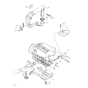 01- Engine Support And Muffler