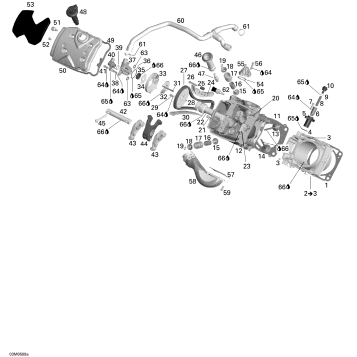 01- Cylinder and Cylinder Head - Front Side